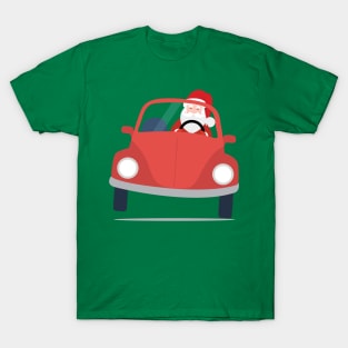 Santa Claus coming to you on his Car Sleigh this Christmas T-Shirt